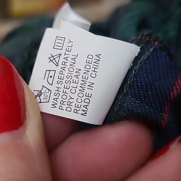 Cargo Pants Joggers Size Small Green Blue Plaid Streetwear Trendy Everyday Cute - Picture 8 of 8